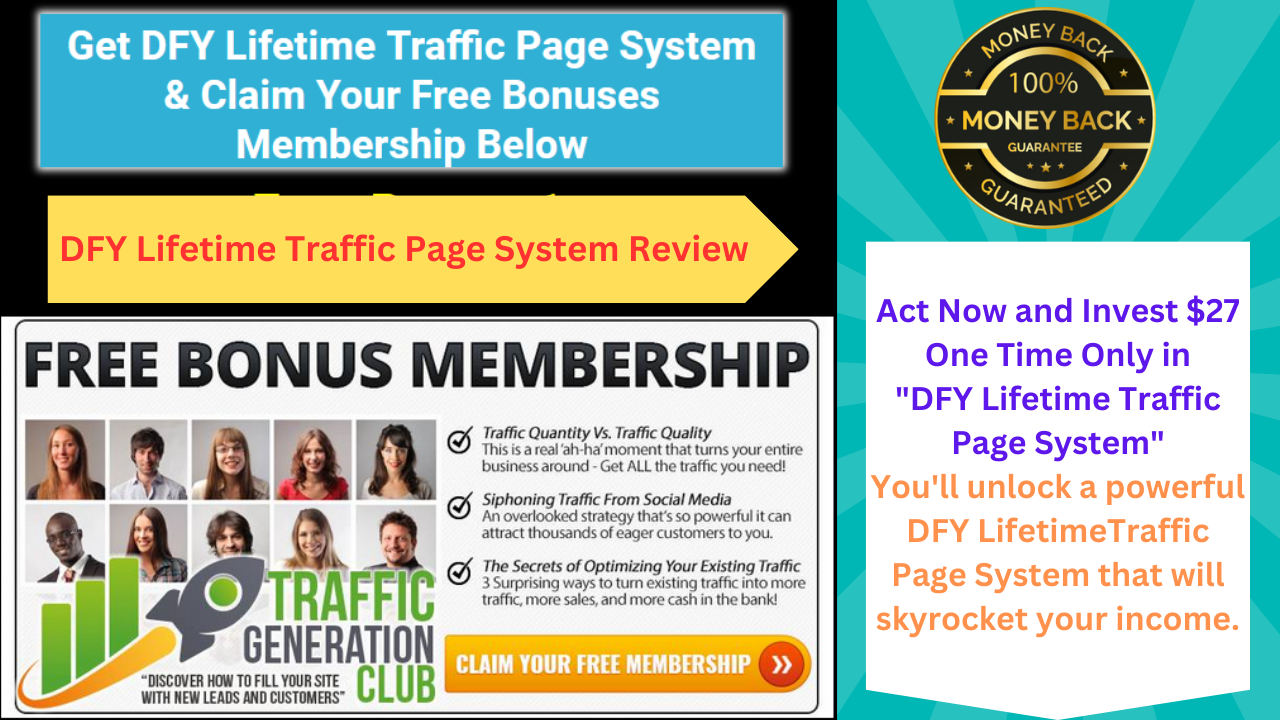 Dfy Lifetime Traffic Page System Review