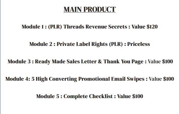 Threads Revenue Secrets Review