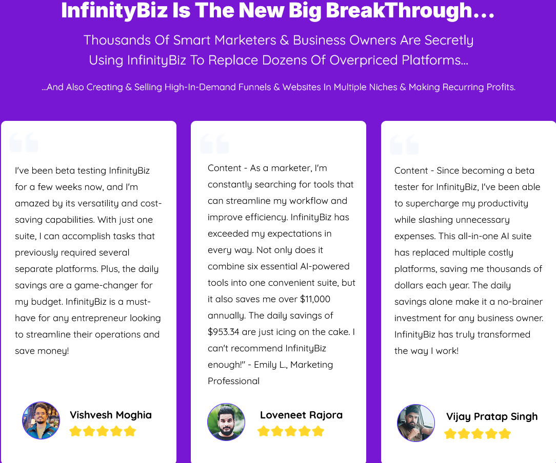 InfinityBiz Review 